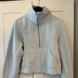 Light blue lululemon scuba sweater